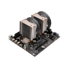 Матплата X79-SS + 2x (ДВА) Intel Xeon E5-2650 v2 16 (32) ядра по 2.6 - 3.4 GHz+16 GB DDR3+2x Кулер/LGA2011 б/в