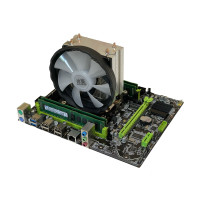 Материнська плата + CPU + RAM + Кулер: X79 2.82a + Intel Xeon E5-2650v2 (8ядер по 2.6) + 16GB DDR3 + Кулер