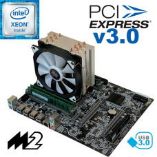 Материнська плата+CPU+RAM+Кулер: X79Z-2.4F + Intel Xeon E5-2695v2 (12 ядер по 2.4GHz) + 16GB DDR3