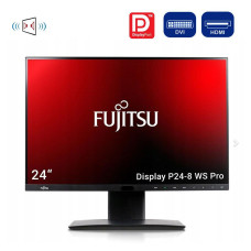 Монітор ігровий Fujitsu P24-8 WS Pro / 24" (1920x1200) IPS / DVI, HDMI, DisplayPort, USB 3.0, Audio / Вбудовані колонки 2x 1.5в