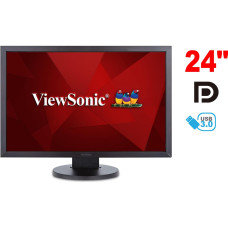 Монітор ViewSonic VG2438M / 24" (1920x1200) TN / 1x DP, 1x DVI, 1x VGA, 4x USB 3.0, 2x Audio / 2x 2W / VESA 100x100 / Pivot б/в