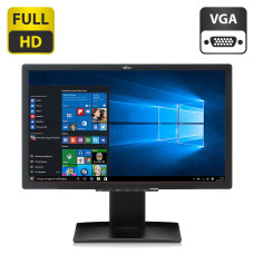 Монітор Fujitsu B24T-7 / 24" (1920x1080) TN / USB, VGA, DVI, HDMI / Встроенные колонки 2x 1W / VESA 100x100 б/в