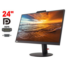 Монітор Lenovo ThinkVision T24v-10 / 24" IPS / 1x HDMI, 1x VGA, 1x DisplayPort, 2x USB 3.0, 1x Type-B, 1x Audio / VESA 100x100 + Кабель USB to Print 3.0 NEW б/в