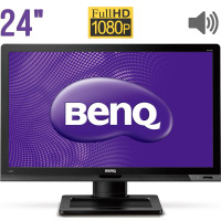 Монітор Б-класс BenQ BL2400 / 24" (1920x1080) VA / VGA, DVI, DisplayPort / Вбудовані колонки 2x 1W / VESA 100x100 б/в