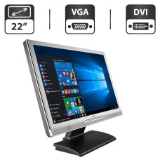 Монітор Б-класс Belinea 2230 S1W / 22" (1680x1050) TN / VGA, DVI / Вбудовані колонки 2x 2W + Кабелі підключення б/в