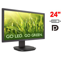 Монітор ViewSonic VG2439M / 24" (1920x1080) TN / 1x DP, 1x DVI, 1x VGA, 3x USB 2.0, 2x Audio / 2x 2W / VESA 100x100 / Pivot б/в