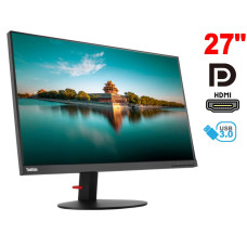 Монітор Lenovo ThinkVision P27h-10 / 27" IPS / 2x HDMI, 1x USB Type-C, 2x DisplayPort, 4x USB 3.0, 1x Audio / VESA 100x100 б/в