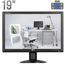 Монітор Б-клас LG Flatron W1934S-BN / 19" (1440x900) TN / VGA / VESA 75x75 б/в