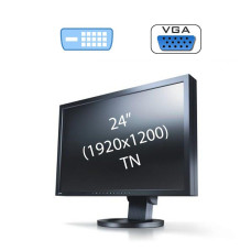 Монітор б/в Б клас EIZO FlexScan S2402W/24" (1920x1200)TN/1x DVI,1x VGA,1x Audio Port Combo/колонки 2х 1W