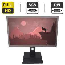 Монітор Acer Professional B226HQL / 22" (1920x1080) TN / VGA, DVI, DisplayPort / Встроенные колонки 1x 1W б/в