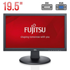 Монітор Б-класс Fujitsu E20T-7 / 19.5" (1600x900) TN / DVI, VGA, Audio / Вбудовані колонки (2x 2W) / VESA 100x100 б/в