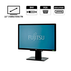Монітор Fujitsu B22W-6 / 22" / 1680×1050 / DVI, DP, VGA, USB HUB 2.0x4 б/в