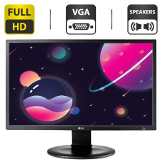 Монітор LG 24MB35PM-B / 24" (1920x1080) IPS / VGA / DVI / Вбудовані колонки 2x 2W / VESA 100x100 б/в