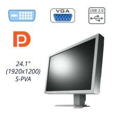 Монітор Eizo FlexScan S2431W / 24.1" (1920x1200) S-PVA / DVI, VGA, USB б/в