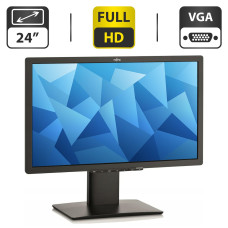 Монітор Б-клас Fujitsu B24T-7 / 24" (1920x1080) TN / USB, VGA, DVI, HDMI / Вбудовані колонки 2x 1W / VESA 100x100 б/в