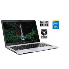 Ноутбук Fujitsu LifeBook S935 / 13.3" (1920x1080) IPS / Intel Core i5-5200U (2 (4) ядра 2.2 - 2.7 GHz) / 8 GB DDR3 / 500 GB HDD / Intel HD Graphics 5500 / WebCam / HDMI б/в