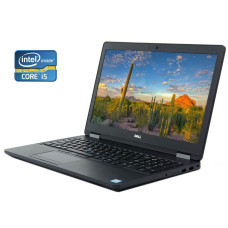 Ноутбук Dell Latitude E5570 / 15.6" (1366x768) TN / Intel Core i5-6300U (2 (4) ядра по 2.4 - 3.0 GHz) / 8 GB DDR4 / 128 GB SSD / Intel HD Graphics 520 / WebCam / Win 10 Pro б/в