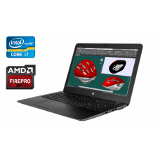 Ноутбук HP zBook 15u G3 / 15.6" (1920x1080) IPS / Intel Core i7-6600U (2 (4) ядра по 2.6 - 3.4 GHz) / 16 GB DDR4 / 512 GB SSD / AMD FirePro W4190M, 2 GB GDDR5, 128-bit / WebCam / Fingerprint / Windows 10 б/в