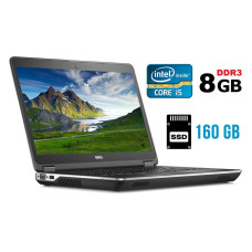 Ноутбук Б-клас Dell Latitude E6440 / 14" (1366x768) TN / Intel Core i5-4310M (2 (4) ядра по 2.7 - 3.4 GHz) / 8 GB DDR3 / 160 GB SSD / Intel HD Graphics 4600 / WebCam / DVD-ROM / HDMI / Windows 10 б/в