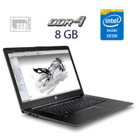 Мобільна робоча станція HP Zbook 15 G3 / 15.6" (1920x1080) IPS / Intel Xeon E3-1505M v5 (4 (8) ядра по 2.8 - 3.7 GHz) / 16 GB DDR4 / 512 GB SSD / nVidia Quadro M2000M, 4 GB GDDR5, 128-bit / WebCam / Windows 10 Pro б/в