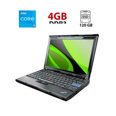 Ультрабук Lenovo ThinkPad X201 / 12.5" (1280х800) TN / Intel Core i5-560M (2 (4) ядра по 2.66 - 3.2 GHz) / 4 GB DDR3 / 120 GB SSD / Intel HD Graphics / WebCam б/в