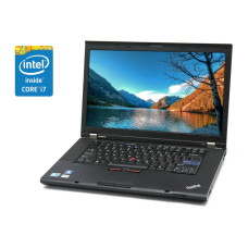 Ноутбук Lenovo ThinkPad / 15.6" TN / Core i7-620M (2(4) ядра по 2.66-3.33GHz) / 4GB DDR3 / 120GB SSD / NVS 3100M, 512MB GDDR3, 64bit / WebCam / DVD-RW б/в