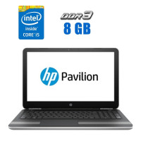 Ультрабук HP Pavilion 15-bk152nr / 15.6" (1920x1080) IPS Touch / Intel Core i5-7200U (2 (4) ядра по 2.5 - 3.1 GHz) / 8 GB DDR3 / 256 GB SSD / Intel HD Graphics 620 / WebCam б/в
