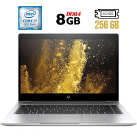 Ультрабук Б-клас HP EliteBook 840 G5 / 14" (1920x1080) IPS / Intel Core i7-8650U (4 (8) ядра по 1.9 - 4.2 GHz) / 8 GB DDR4 / 256 GB SSD M.2 / Intel UHD Graphics 620 / WebCam / Fingerprint / HDMI б/в