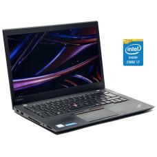 Ультрабук Lenovo ThinkPad T460s / 14" (2560x1440) IPS / Intel Core i7-6600U (2 (4) ядра по 2.6 - 3.4 GHz) / 8 GB DDR4 / 256 GB SSD / Intel HD Graphics 520 / WebCam / Win 10 Pro б/в