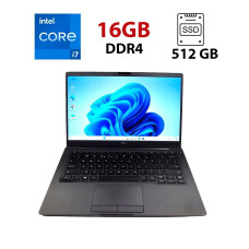 Ультрабук Dell Latitude 7400 / 14" (1920x1080) IPS / Intel Core i7-8665U (4 (8) ядра по 1.9 - 4.8 GHz) / 16 GB DDR4 / 512 GB SSD / Intel UHD Graphics 620 / WebCam б/в