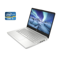 Ультрабук HP Laptop 14s-dq1504sa / 14" (1366x768) TN / Intel Core i5-1035G1 (4 (8) ядра по 1.0 - 3.6 GHz) / 8 GB DDR4 / 256 GB SSD / Intel UHD Graphics / WebCam / Win 10 Pro б/в