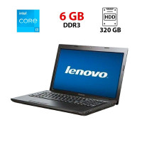 Ноутбук Lenovo Ideapad N580/15.6" (1366x768) TN/Intel Core i3-3120M (2(4) ядра по 2.5 GHz)/6 GB DDR3/320 GB HDD/Intel HD Graphics 4000/WebCam/АКБ не тримає б/в