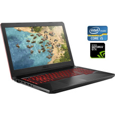 Ігровий ноутбук Asus TUF Gaming FX504GM / 15.6" (1920x1080) IPS / Intel Core i5-8300H (4 (8) ядра по 2.3 - 4.0 GHz) / 8 GB DDR4 / 480 GB SSD / nVidia GeForce GTX 1050, 2 GB GDDR5, 128-bit / WebCam б/в