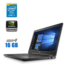 Робоча станція Dell Precision 3520 / 15.6" IPS / Core i7-6820HQ (4(8) ядра по 2.7-3.6GHz) / 16GB DDR4 / 240GB SSD / Quadro M620, 2GB GDDR5, 128bit / WebCam б/в