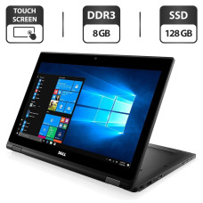 Нетбук-трансформер Б-класс Dell Latitude 5289 / 12.5" IPS Touch / Core i5-7300U (2(4) ядра по 2.6-3.5 GHz) / 8GB DDR3 / 128GB SSD / WebCam / HDMI б/в