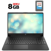 Ноутбук HP Laptop 15s-fq3018ua / 15.6" (1920x1080) IPS / Intel Celeron N4500 (2 ядра по 1.1 - 2.8 GHz) / 8 GB DDR4 / 256 GB SSD / Intel UHD Graphics / WebCam / HDMI б/в