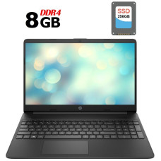 Ноутбук HP Laptop 15s-fq3018ua / 15.6" (1920x1080) IPS / Intel Celeron N4500 (2 ядра по 1.1 - 2.8 GHz) / 8 GB DDR4 / 256 GB SSD / Intel UHD Graphics / WebCam / HDMI б/в