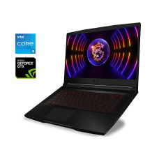 Ігровий ноутбук MSI GF63 Thin 11SC / 15.6" (1920x1080) IPS / Intel Core i5-11400H (6 (12) ядер по 2.7 - 4.5 GHz) / 8 GB DDR4 / 256 GB SSD / nVidia GeForce GTX 1650 Max-Q, 4 GB GDDR6, 128-bit / WebCam б/в