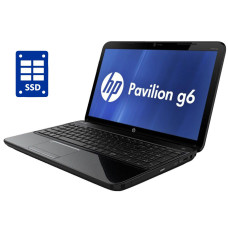 Ноутбук HP Pavilion G6 / 15.6" (1366x768) TN / Intel Core i3-2330M (2 (4) ядра по 2.2 GHz) / 8 GB DDR3 / 240 GB SSD / Intel HD Graphics 3000 / WebCam / DVD-ROM / Win 10 Pro б/в