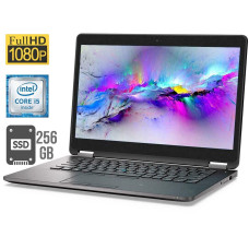 Ультрабук Б-клас Dell Latitude E7470 / 14" (1920x1080) IPS / Intel Core i5-6300U (2 (4) ядра по 2.4 - 3.0 GHz) / 8 GB DDR4 / 256 GB SSD / Intel HD Graphics 520 / WebCam / HDMI / miniDP / Windows 11 б/в