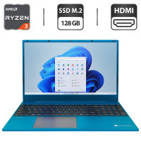 Ультрабук Gateway GWTN156-12BL / 15.6" IPS / AMD Ryzen 3 3250U (2(4) ядра по 2.6- 3.5GHz) / 4GB DDR4 / 128GB SSD M.2 / AMD Radeon RX Vega 3 Graphics / WebCam