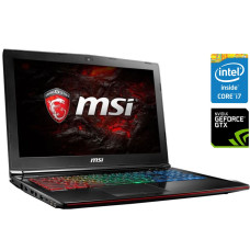 Ігровий ноутбук MSI GE62MVR 7RG / 15.6" IPS / Core i7-7700HQ (4(8) ядра по 2.8-3.8 GHz) / 16GB DDR4 / 256GB SSD + 1000GB HDD / GeForce GTX 1070, 8GB GDDR5, 256-bit / WebCam / Win 10 Home б/в