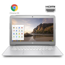 Хромбук HP Chromebook 14 G4 TPN-Q167 Silver / 14" (1366x768) TN / Intel Celeron N2840 (2 ядра по 2.16 - 2.58 GHz) / 4 GB DDR3 / 16 GB eMMC / Intel HD Graphics / WebCam / USB 3.0 / HDMI б/в