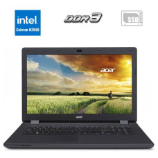Ноутбук Acer Aspire ES1-731-C24M / 17.3" TN / Intel Celeron N2940 (4 ядра по 1.83-2.25 GHz) / 4GB DDR3 / 120GB SSD / HD Graphics / WebCam б/в