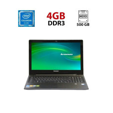 Ноутбук Lenovo G50-30 / 15.6" (1366x768) TN / Intel Celeron N2840 (2 ядра по 2.16 - 2.58 GHz) / 4 GB DDR3 / 500 GB HDD / Intel HD Graphics / WebCam б/в