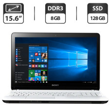 Ноутбук Б-класс Sony VaIO SVE171G / 15.6" TN / Pentium 2020M (2 ядра по 2.4GHz) / 8GB DDR3 / 128GB SSD / HD Graphics 2500 / WebCam / DVD-ROM / VGA б/в