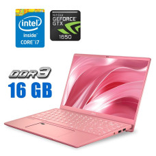 Ігровий ноутбук MSI Prestige 14 Pink Edition / 14" (1920x1080) IPS / Intel Core i7-10710U (6 (12) ядер по 1.1 - 4.7 GHz) / 16 GB DDR3 / 512 GB SSD / nVidia GeForce GTX 1650 Max-Q, 4 GB GDDR5, 128-bit / WebCam б/в