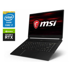 Ігр.ноутбук MSI GS65 Stealth 9SG / 15.6" IPS / Core i7-9750H 6(12) ядра 2.6GHz/32GB DDR4/512GB SSD/GeForce RTX 2080 Max-Q, 8 GB/WebCam/Win10 Pro б/в