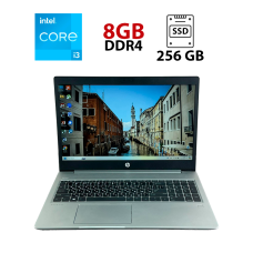 Ноутбук HP ProBook 450 G7 / 15.6" (1920x1080) TN / Intel Core i3-10110U (2 (4) ядра по 2.1 - 4.1 GHz) / 8 GB DDR4 / 256 GB SSD / Intel UHD Graphics / WebCam / USB 3.1 / HDMI б/в