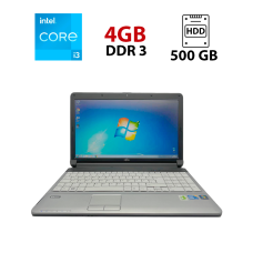 Ноутбук Fujitsu Lifebook А530 / 15" (1366x768) TN / Intel Core i3-370M (2 (4) ядра по 2.4 GHz) / 4 GB DDR3 / 500 GB HDD / Intel HD Graphics / WebCam б/в